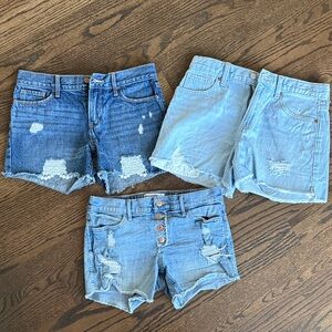 Old Navy and Abercrombie Jean Shorts